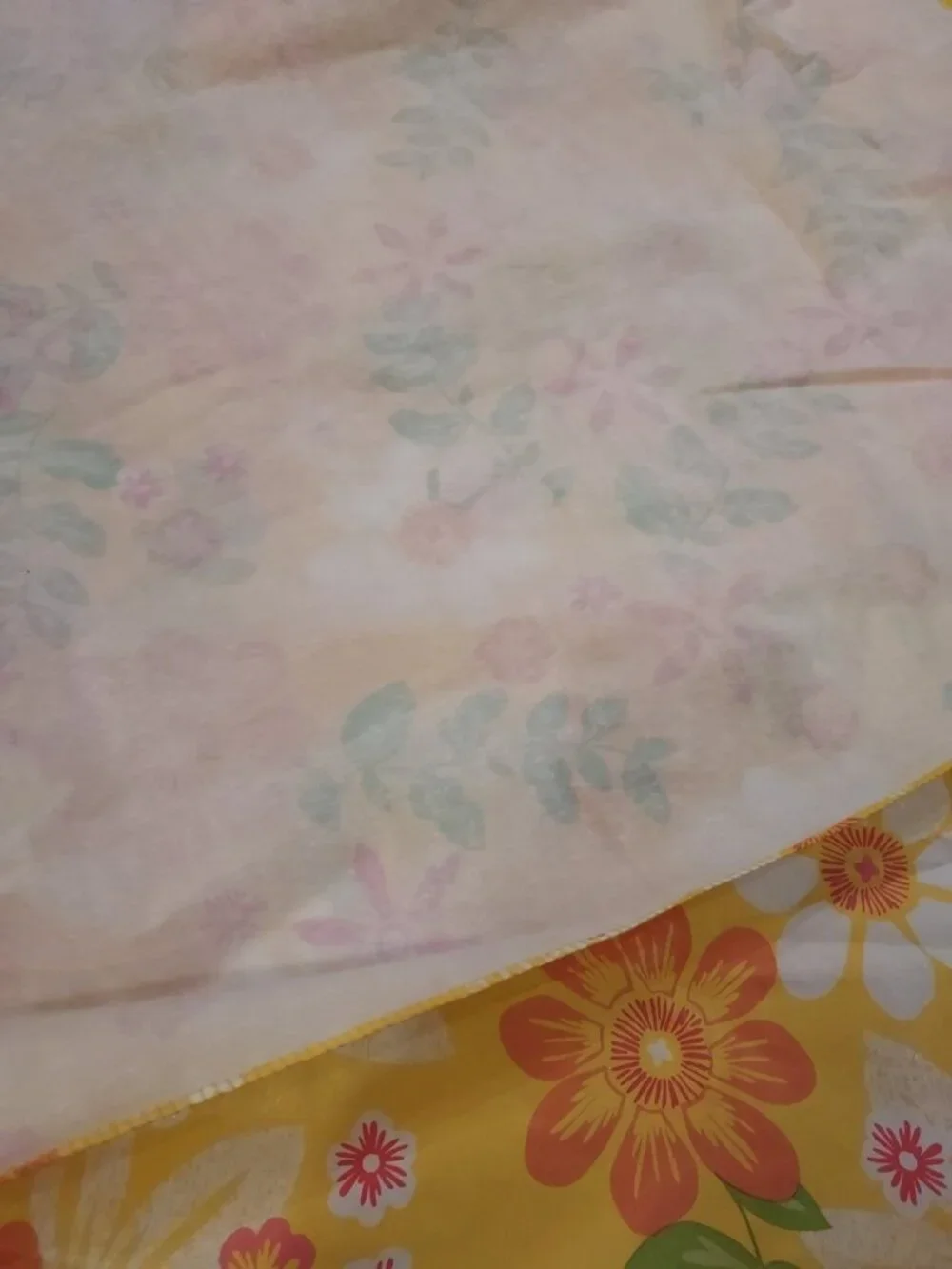 Vinyl Table Cover Vintage 1970s Picnic Flannel Backed 52